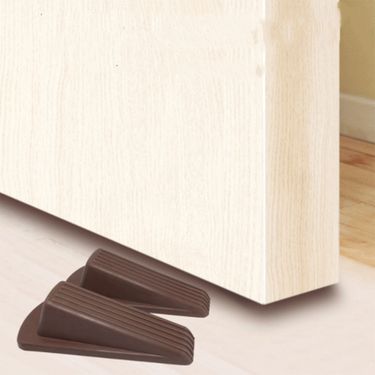 Rubber Stop Stoppers Block Doorstops Stopper Windproond Anti-pinch Safety Wedge AntiCollision Door Clip_voghion.com