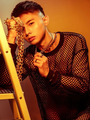 Trendy Men Long Sleeve Fishnet Base Shirt Fashion T-shirt_voghion.com
