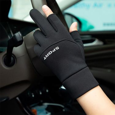 Men's Winter Warm Thick Velvet Cycling Touch Screen Windproof Waterproof Outdoor Sports Skiing Driving Cycling Gloves_voghion.com
