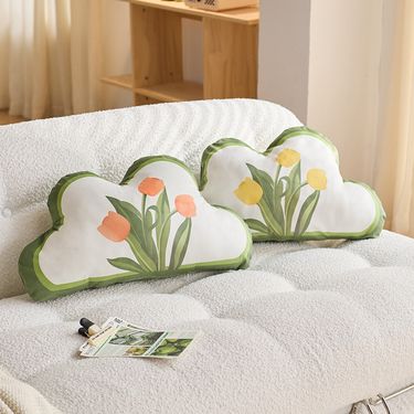 Velvet Cloud Headboard Pillow Cushion Decorative Pillow_voghion.com