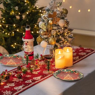 Merry Christmas Party Disposable Tableware 2025 Christmas Decoration For Home Xmas Party Supplies Plates Cup Navidad New Year_voghion.com