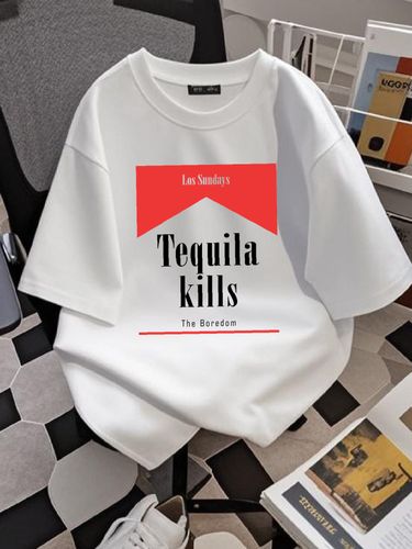 tequila Kills Shirt , Las Sunday Tequila Kills T-Shirt Stretched Streetwear Soft Versatile Slightly Breathable Designer Clothes Graphic Casual_voghion.com