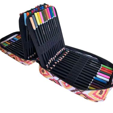 72-Color Oil-Based Colored Pencils Set With Pouch – Premium Wooden Art Pencils For Sketching, Drawing & Coloring_voghion.com
