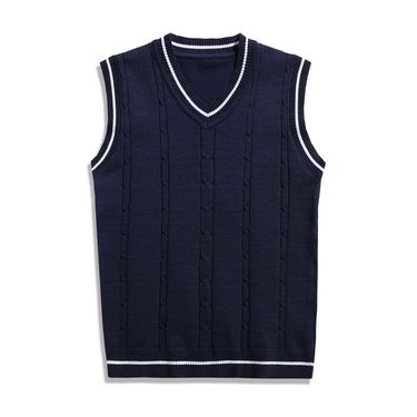Men's Clothing Autumn And Winter Foreign Trade New Men's Thin V Neck Vest Vest Men's Casual Slim Knitted Vest Vest_voghion.com