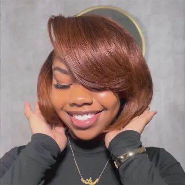 13x4 Pixie Cut Human Hair Wig Straight Lace Transparent Short Bob T Part Brazilian For Women_voghion.com