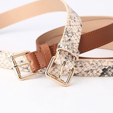 Belt Women's Simple Pu Belt  Versatile Sweater Coat Decorative Belt Trendy Fashion Belt _voghion.com