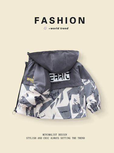 HoodedJacketswithCamouflageMosaicfor310YearOldBoysinSpringAutumn_voghion.com