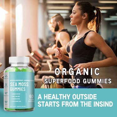 2 Pieces Packed Together Cross-Border Supply SEAMSSGUMMIES Seaweed Gummies Soft Candy Energy Nutrition Function_voghion.com