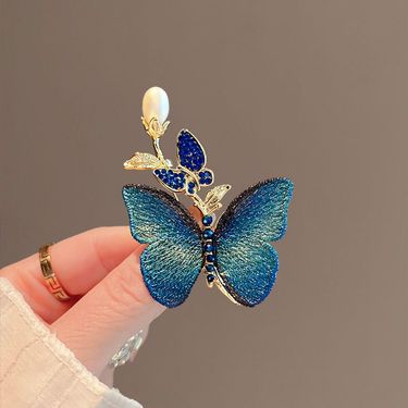Butterfly Embroidery High-end Brooch Temperament High-end Retro Suit Pin Brooch Anti-light New Accessories_voghion.com