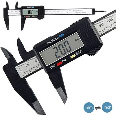 150mm 100mm Electronic Digital Caliper Carbon Fiber Dial Vernier Caliper Gauge Micrometer Digital Ruler Measuring Tool_voghion.com