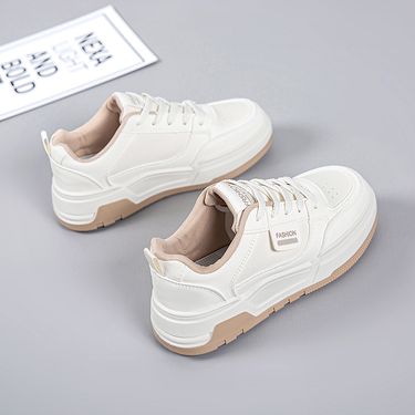 White Sneakers For Women 2025 Spring New Casual Sports Versatile Height Increasing Non-Slip German Training Shoes_voghion.com