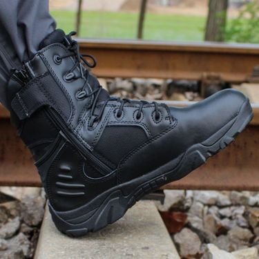 European Warm Series Spring And Autumn Men' High-Top Delta Breathable Wear-Reitant Low-Top Land Combat Tactical Training Boot Hiking_voghion.com
