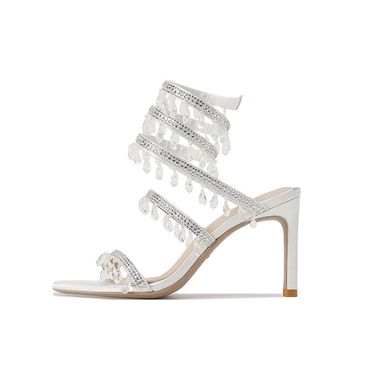 Snake Tangle Crystal Pendant With Rhinestones French Straight Heels, Sandals, Versatility_voghion.com