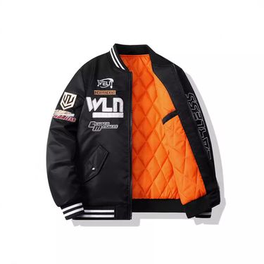 2024 Spring and Autumn Jacket Cotton Printed Fashion Couple Style Stand up Collar New Coat Winter Casual_voghion.com