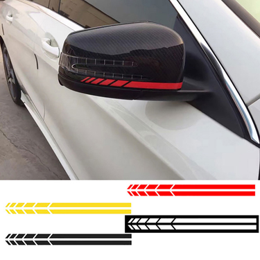 4Pcs Vehicle Rearview Sticker Auto-adhesive Eye-catching Stripe Stripe Car Sticker Rearview For Car Accessories_voghion.com