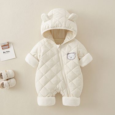 Newborn Clothes, Autumn And Winter Thickened Baby Jumpsuits, Baby Clothes, Cotton Clothes, Warm Clothes, Children's Outdoor Clothes, Crawl Clothes_voghion.com