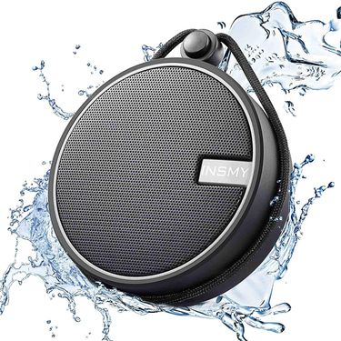 INSMY IPX7 Waterproof Shower Bluetooth Speaker, Portable Wireless Outdoor Speaker with HD Sound, Support TF Card, Suction Cup for Home, Pool, Beach, Boating, Hiking 12H Playtime_voghion.com