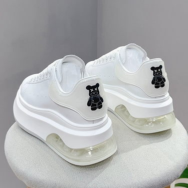 Women's Autumn New Heel Bear Design Casual Shoes Heightened Women's Shoes Sneakers_voghion.com