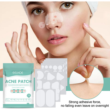 EELHOE facial mask Mild and Non irritating Print Healing Acne Facial Repair Patch_voghion.com