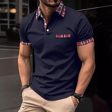 INS 2023 Summer Quick Sale Men's Button Pocket Henley Neck Polo Shirt_voghion.com