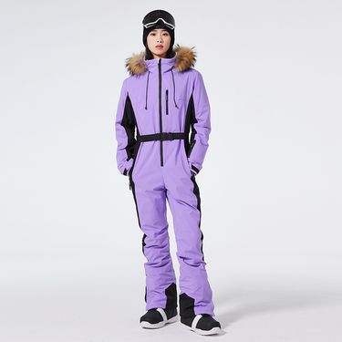 NOKO-Women's Slim-fitting Winter Outdoor Windproof, Waterproof, Warm Ski Suit, Double Snowboard Suit_voghion.com