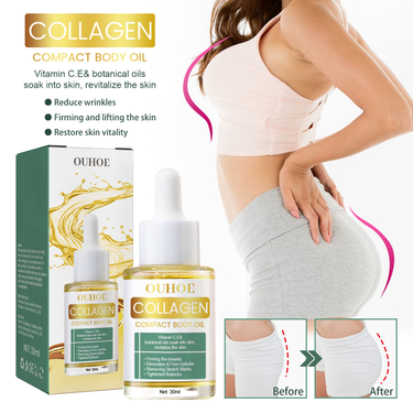OUHOE Collagen Protein Enhances Body Slimming Shaping Massage Oil, Firms Belly and Legs Beauty Care Oil_voghion.com