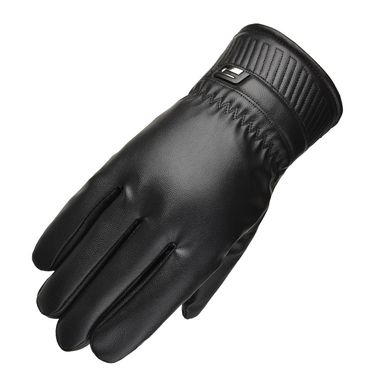 2020 New Down Cotton Leather Men Touch Screen Windproof Plus Velvet Thickened Motorcycle Driving Warm Ski Gloves_voghion.com