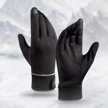 Autumn and winter outdoor riding warm men's gloves windproof waterproof touch screen plus velvet winter ski non-slip_voghion.com