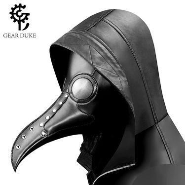 Halloween steam punk plague bird beak masquerade party mask headgear female_voghion.com
