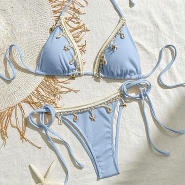 GraceChic 2025 High-End For Women New Tie Three-Point Sexy Pure Desire Bikini Two-Piece Swimsuit_voghion.com