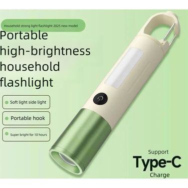 Long Battery Life Small Portable Multi-Functional Children Mini Hanging Soft Light Flashlight_voghion.com