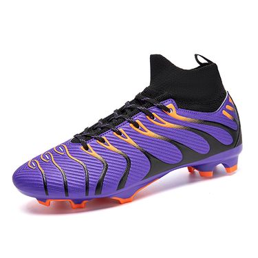 Football Boots Men's High Top Soccer Field Cleats Teenager's Anti-slip Outdoor Grass Traingng Breathable Mens Sneakers_voghion.com
