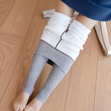 Women's Clothing Autumn And Winter New Vertical Striped Leggings Hip Lifting And Slimming Leggings, Plus Velvet And Thickened Pantyhose_voghion.com