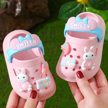 Girls' sandals, children's summer babies, indoor soft soles, non slip slippers for infants young children, cartoon boys,_voghion.com