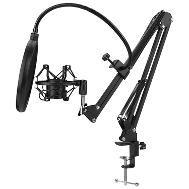 Scissor Arm Stand For Bm800 Microphone Stand With A Spider Cantilever Bracket Universal Shock Mount Mic Holder_voghion.com