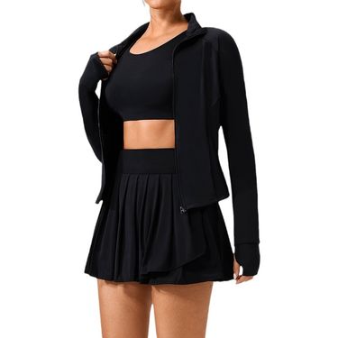 Women's Clothing Summer New Yoga Suits For Women Outdoor Sports Running Suits Women Slim Stretch Yoga Fitness Pleated Skirt_voghion.com