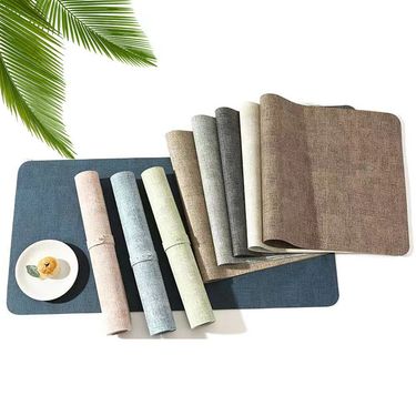 Leather Desk Mat - Dual-Sided Fabric Texture (Extra Thick Non-Slip For Study/Office/Computer Desk Waterproof & Scratch-Resistant)_voghion.com