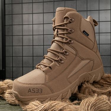 Men's Tactical Combat Boots High Top Military Desert Boots For Outdoor Hiking, Running & Extreme Sports - Sizes 39-47 High Top Delta Field Boots Men_voghion.com