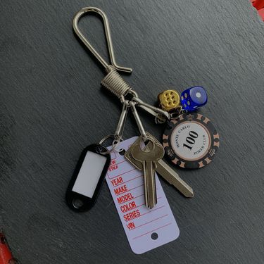 Original Winding Buckle Waistband Ornaments Cleanfit Style Bag Pendant Good Luck Chips Keychain_voghion.com