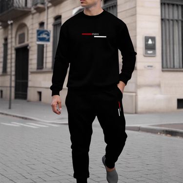 Men's Sweatshirt And Sweatpants Suit Autumn And Winter Sports Leisure Trend Brand Thickened Sports Style Light Tide Sports_voghion.com