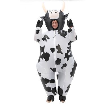 Halloween cow inflatable suit stage performance funny cow costume Halloween costume performance_voghion.com