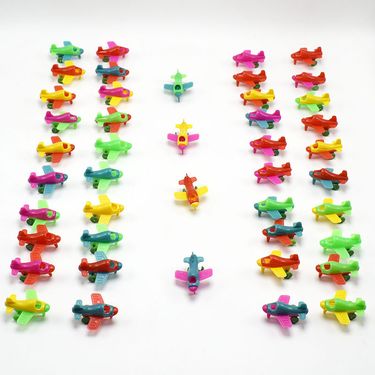 New mini plastic wide mouth small airplane glider plane can be used as gift gashapon toy_voghion.com