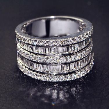 New Super Shiny Zircon Women's Ring Fashion Proposal Engagement Jewelry Gift_voghion.com