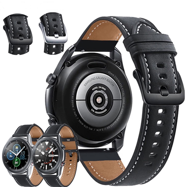 For Samsung Galaxy Watch 3 41mm 45mm Strap 22mm 20mm Leather Bracelet Watchbands Wristband For Galaxy Active 2 40 44 42 46mm S3_voghion.com