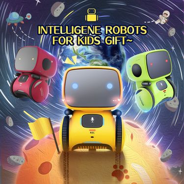 Toy Robot Voice Control Interactive Robot Cute Toy Smart Robot For Kids Dance Voice Command Touch Control Toys Birthday Gifts_voghion.com