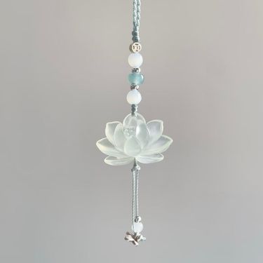 New Glazed Pression Phone Chain Fresh Lotus Style Mini Butterfly Handmade Pendant_voghion.com
