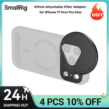 Smallrig Filmov Attachable 67mm Filter Adapter For IPhone 17 / Pro Max Magnetic Connection 5547_voghion.com