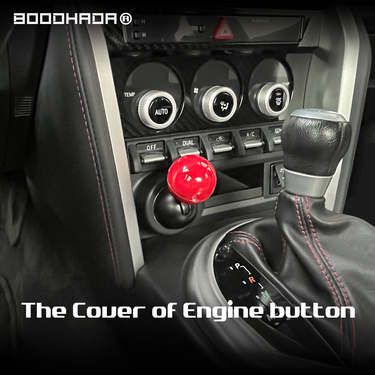 【】Liquid Cat X BOODHADA Full Metal Ball Lever Car One-Key Start Button Rocker Cover_voghion.com