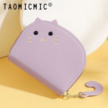 Korean Style Anime Cute Cat Women's Coin Purse High-End Ins Access Control Accordion Holder Card Case_voghion.com