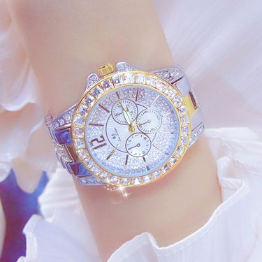 Bs Bee Sister Ladies Diamond Watch Ladies Luxury Fashion Quartz Watch, Luxury Waterproof Ladies Quartz Watch_voghion.com